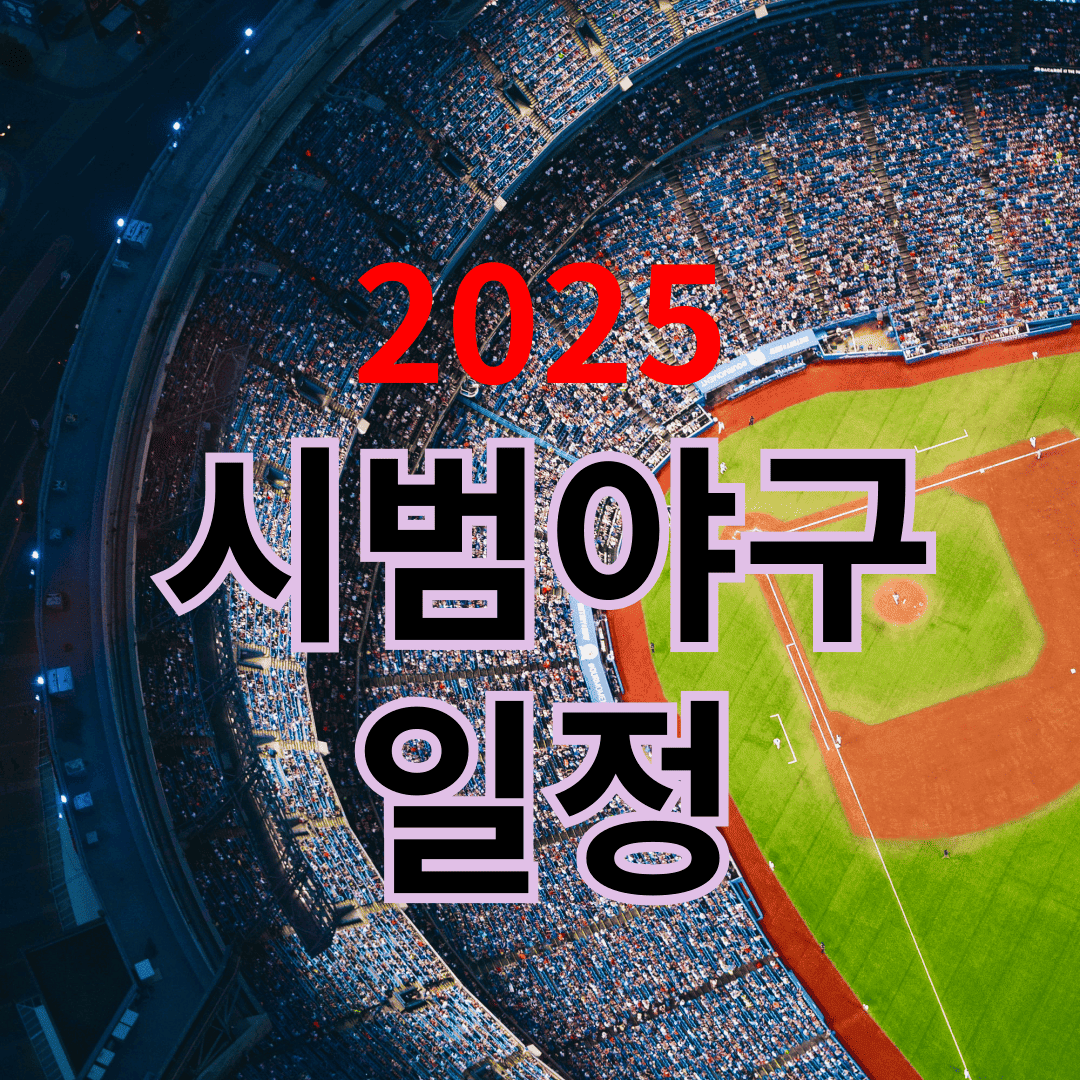 시범야구 일정
