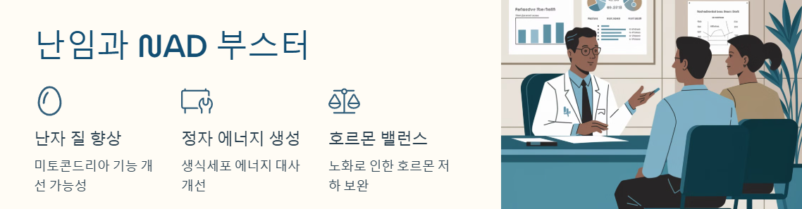 NAD+(나드 부스터) 효능, 노화와 난임 개선에 정말 도움이 될까?