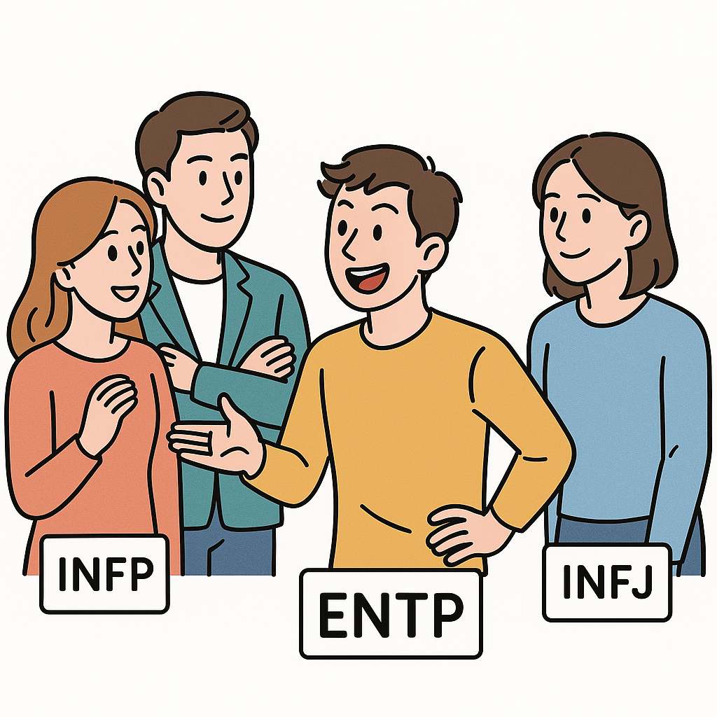 ENTP의 연애 스타일, 어떤 유형이 함께할 수 있을까? MBTI 궁합 분석