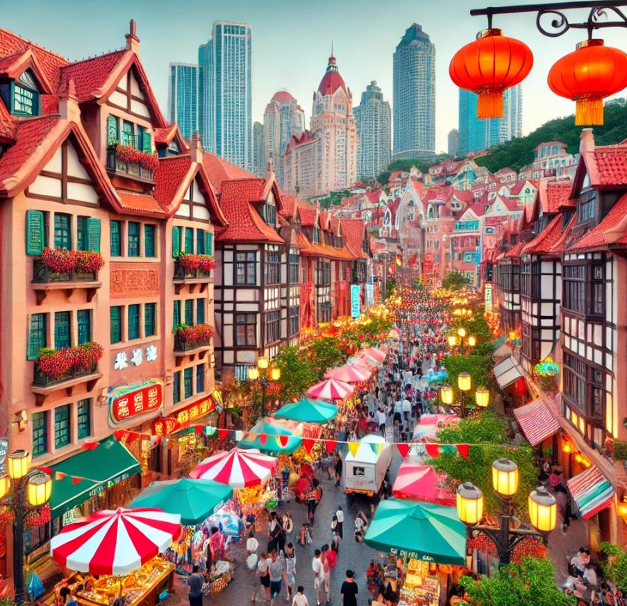 중국 칭다오 사진