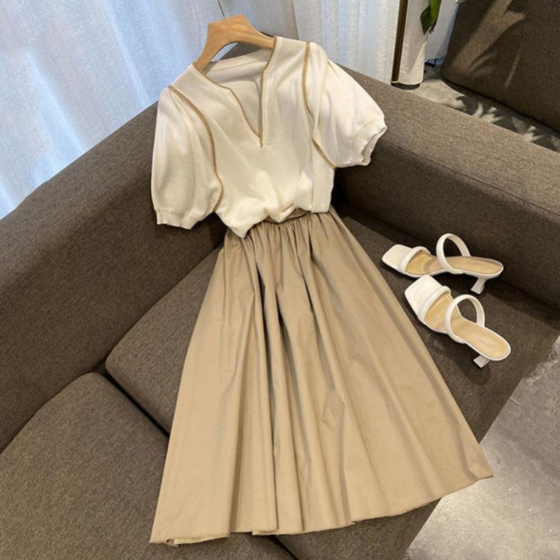 플리츠세트 결혼식 여성투피스 여름 하객룩투피스 TS359