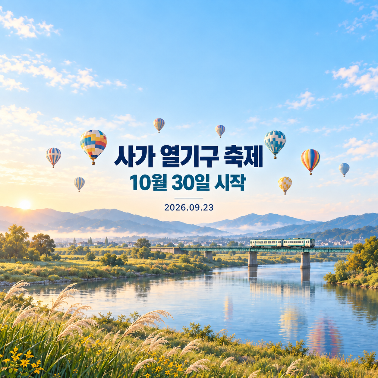 Original article image: Saga Balloon Fiesta 2026: original train and ticket-access conditions from Hakata