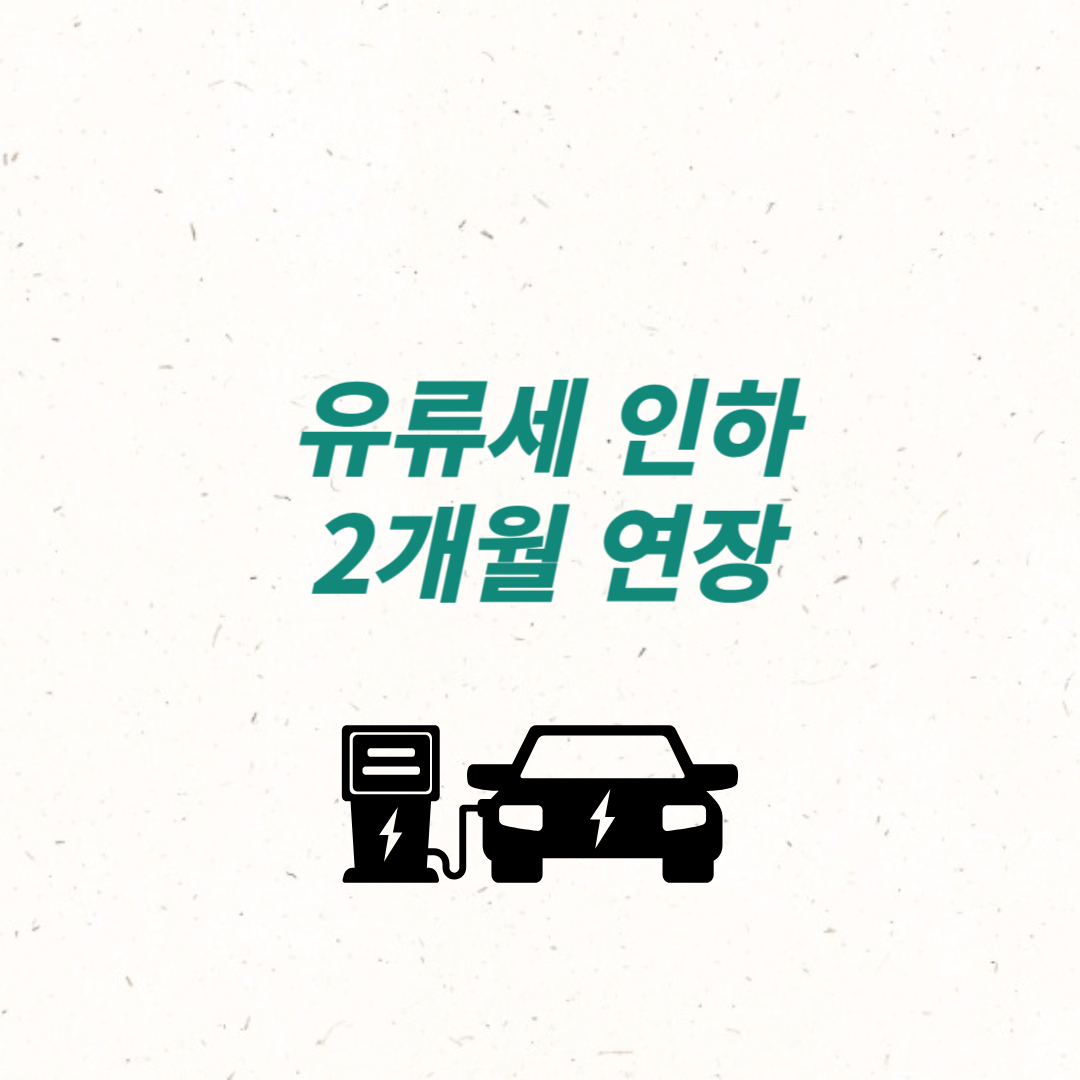 유류세 인하 2개월 연장발표