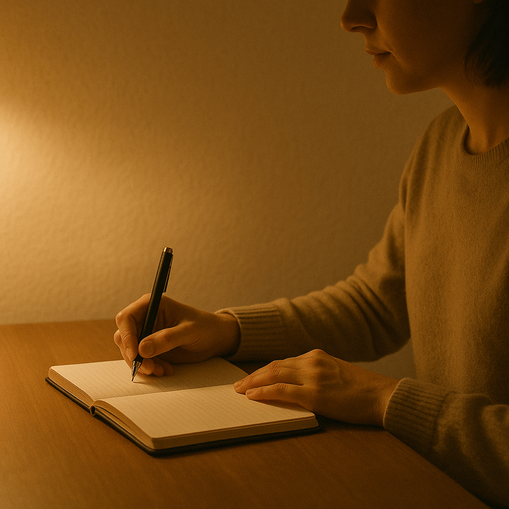 디지털 없이 하루 일과 정리하기