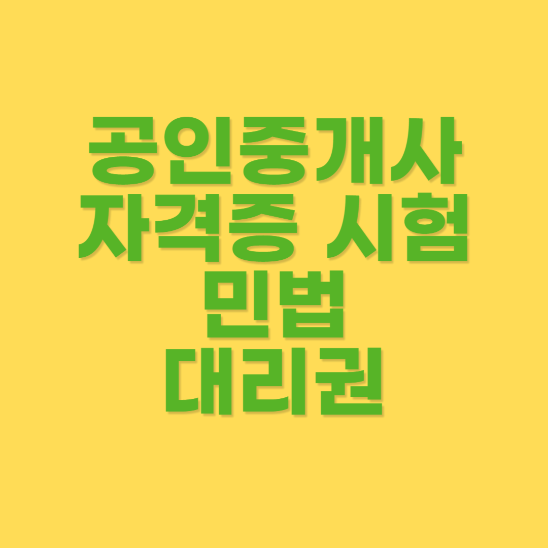 민법 대리권 내용