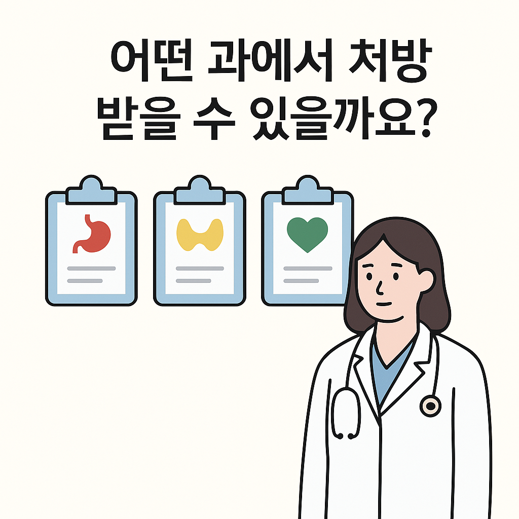어떤 과에서 처방받을 수 있을까요?