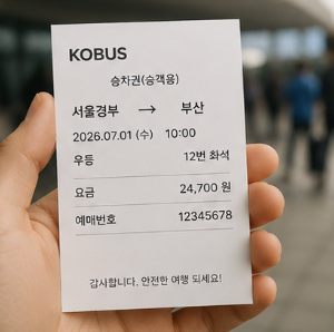 고속버스 이용 시 알아두면 좋은 팁