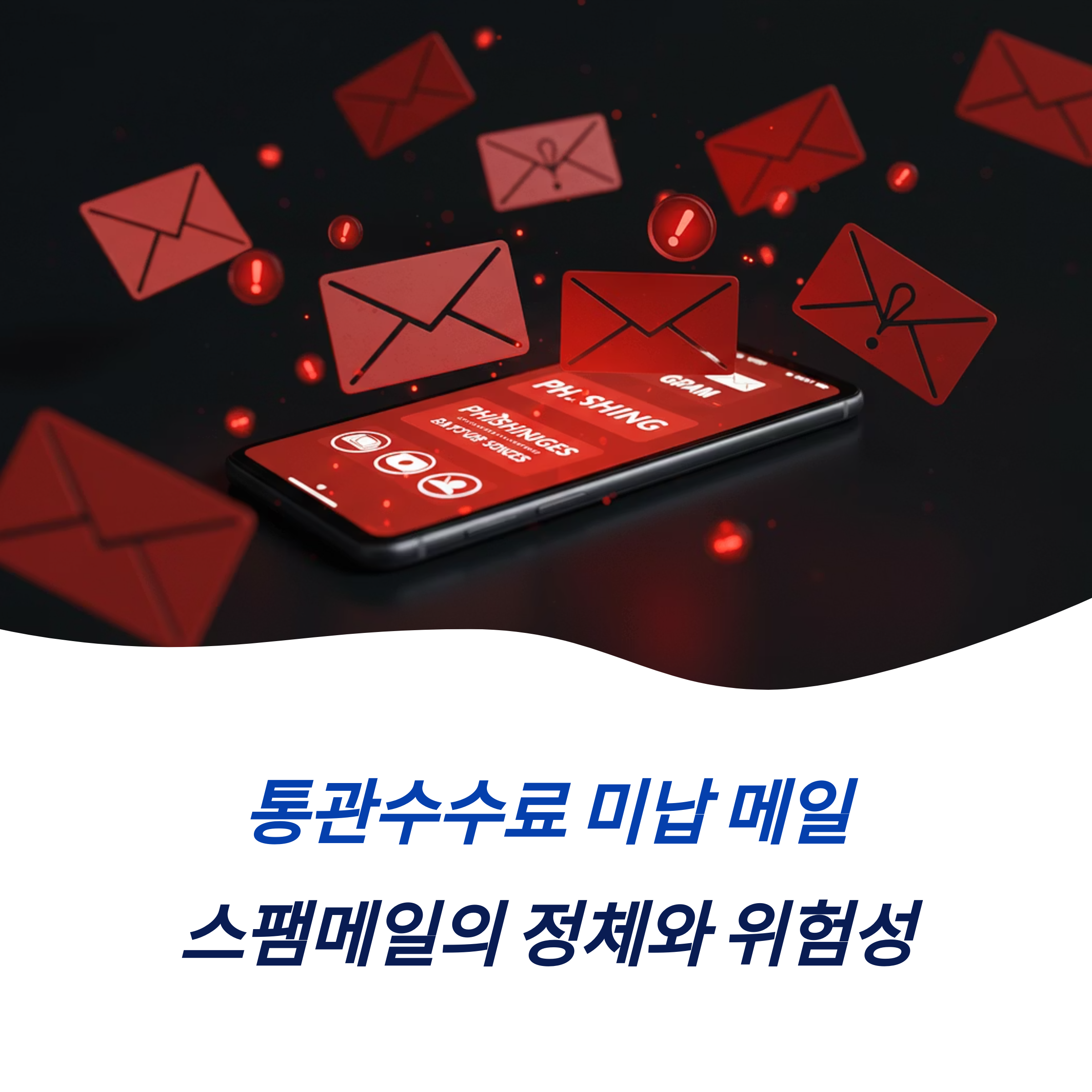 통관수수료 미납 메일 스팸 피해 예방법 신고 대처법