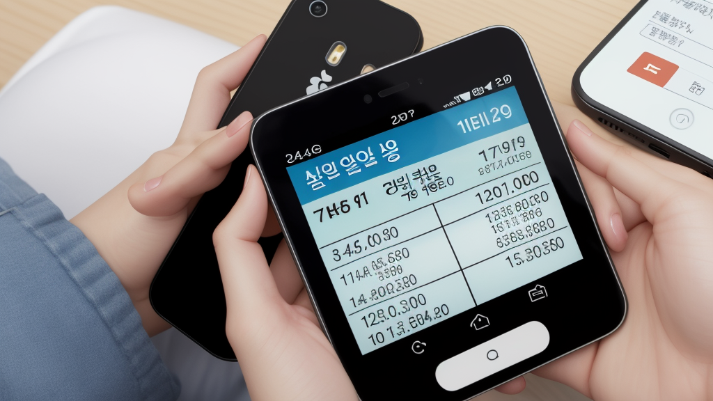한전 전기요금 계산기 조회 화면