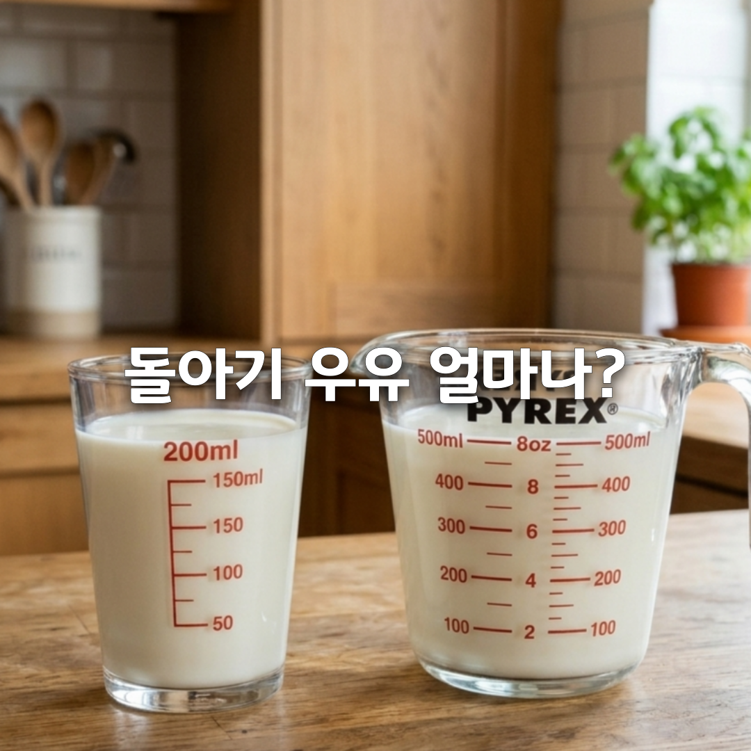 아기 우유 하루 몇 ml 돌부터 5세까지 연령별 권장량 총정리🥛