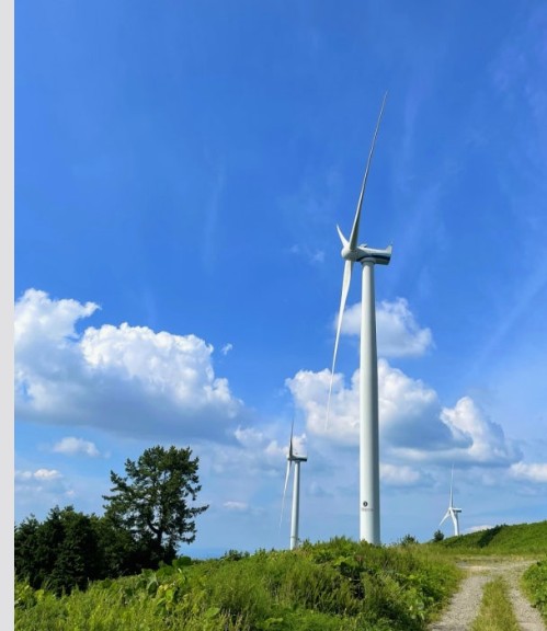 영암 호와 활성산 풍력발전소