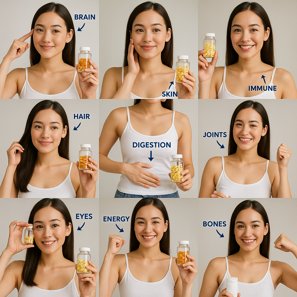 20대 여성 추천 부위별 보조제 - 사진