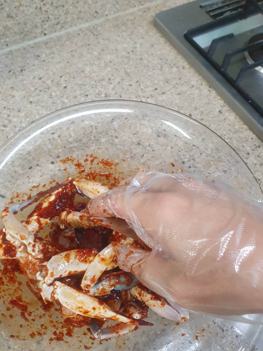 양념 꽃게 무침