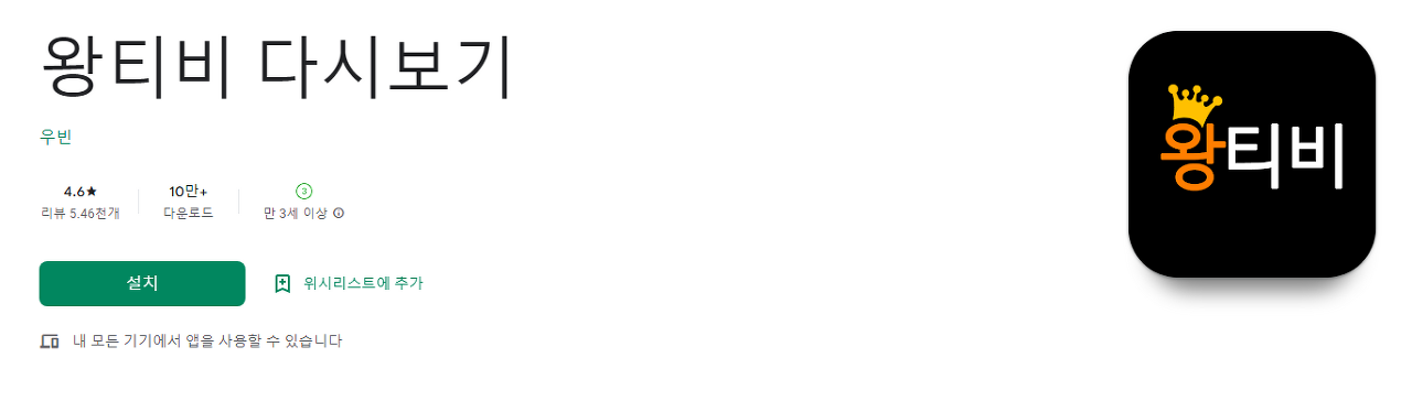 왕티비, 다시보기