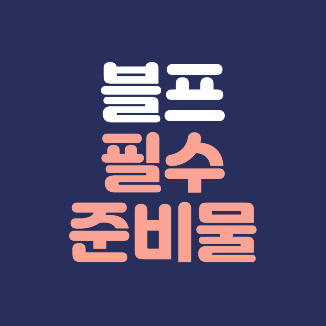 블랙프라이데이 필수 준비물