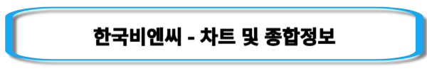 코로나-관련주-한국비엔씨-주가-및-종합정보