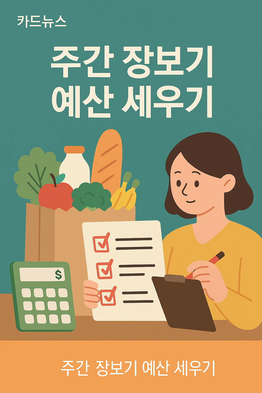 주간 장보기 예산 세우기