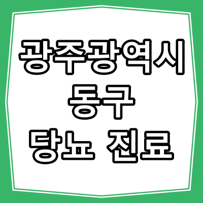 광주광역시 동구 당뇨병 진료 잘 하는 동네 병원