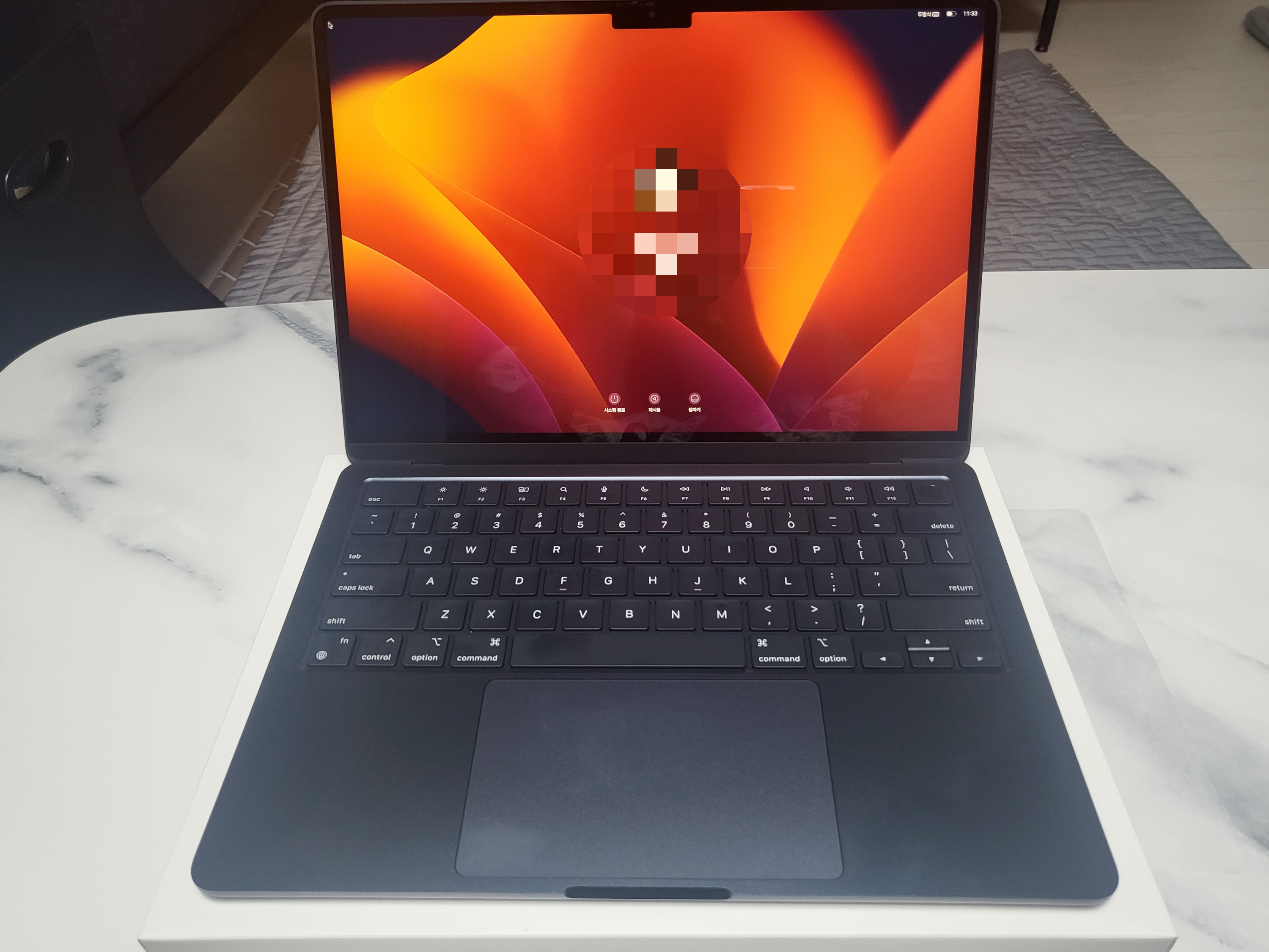 애플 2022 맥북에어 본체