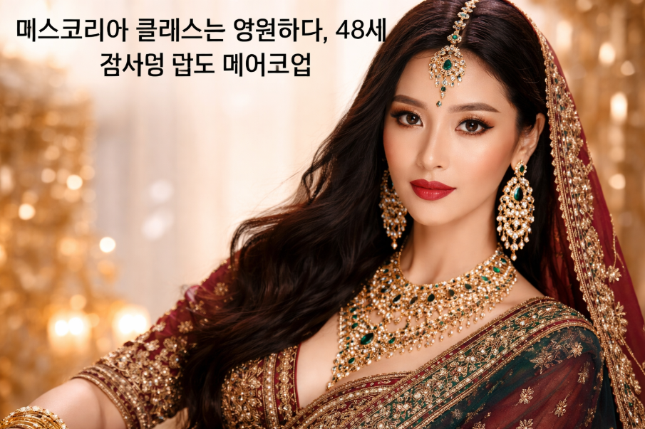 48세 김사랑 압도적인 인도 메이크업, 이것만 알면 끝