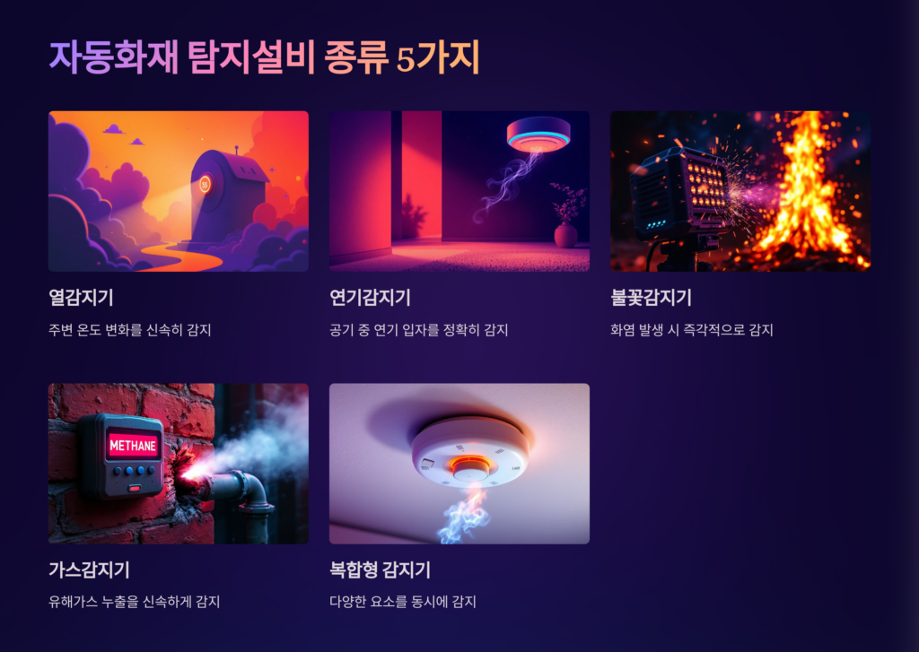 자동화재 탐지설비의 주요 구성 요소