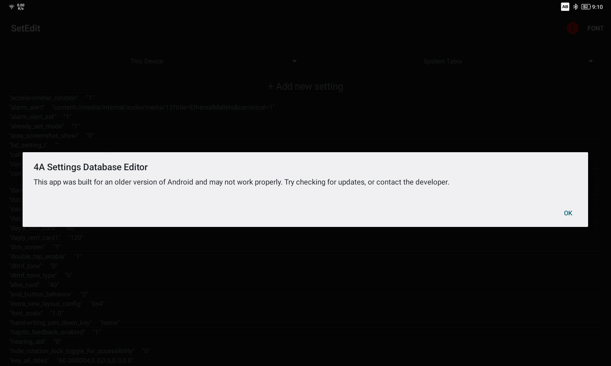 세팅을 해야한다고 나오는데.. OK를 눌러 줍니다.