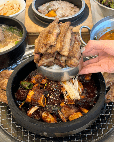 대구 동구 맛집 "행복한갈비 지저본점" 음식