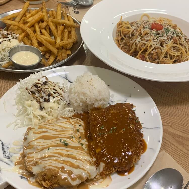 돈까스브로의 돈까스와 파스타, 감자튀김