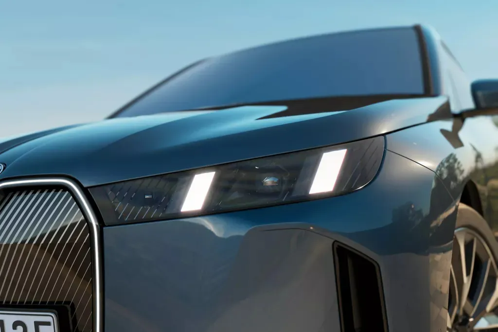 BMW IX 차량 내부, 외부 이미지