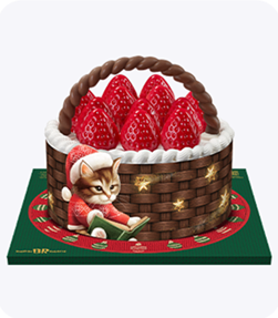 배스킨라비슨 크리스마스 아이스크림 케이크 초코를 품은 딸기 바구니 이미지 /출처: 배스킨라빈스 공식 홈페이지