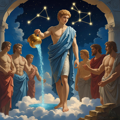 신들에게 술을 따르던 미소년, 가니메데스의 이미지