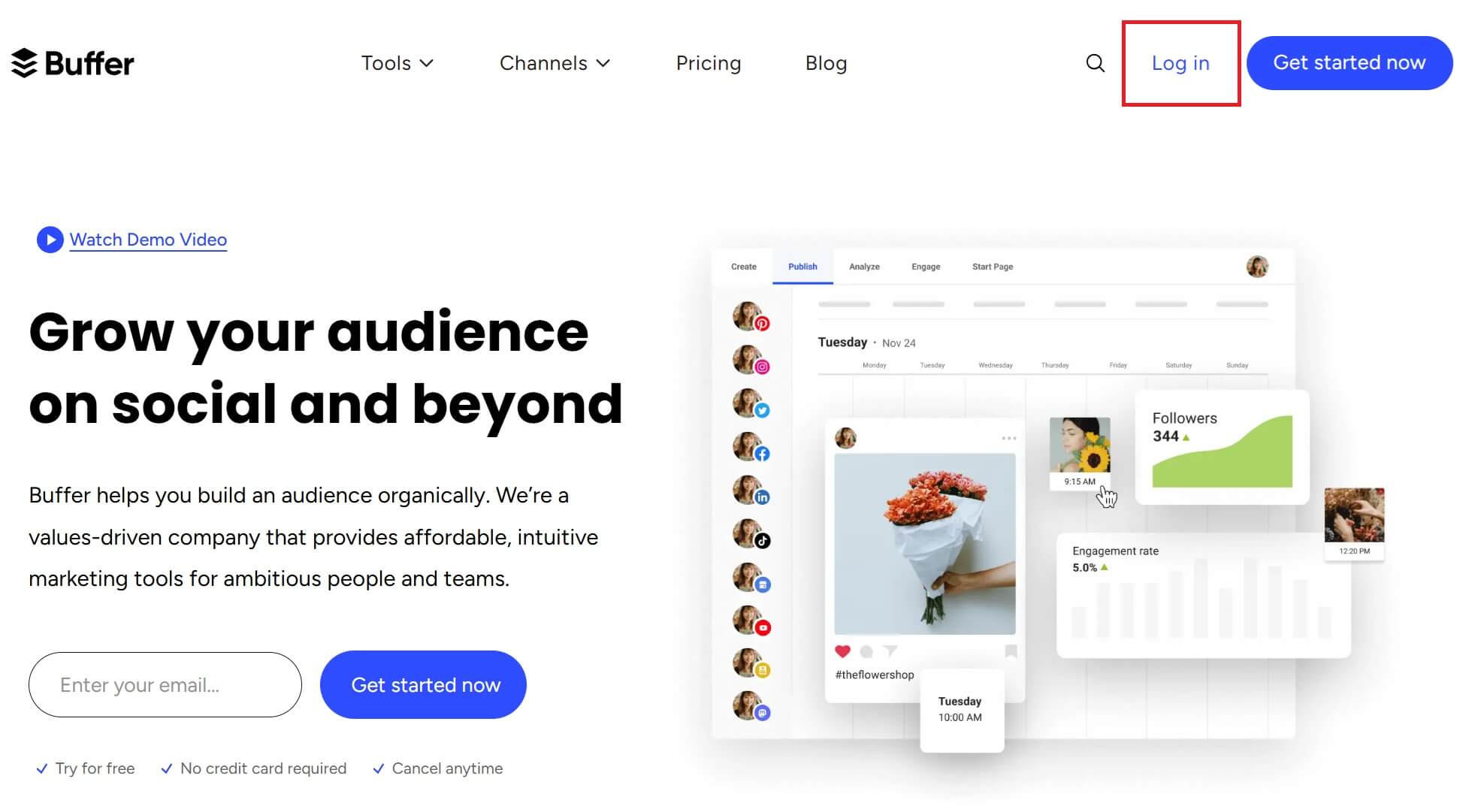 버퍼(Buffer) 사이트 가입방법-로그인