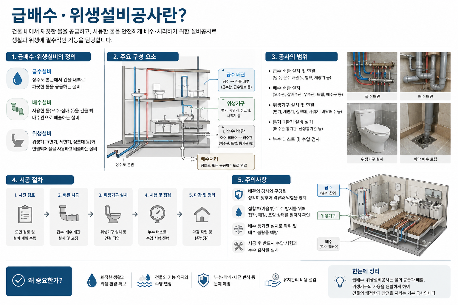 급배수·위생설비공사란