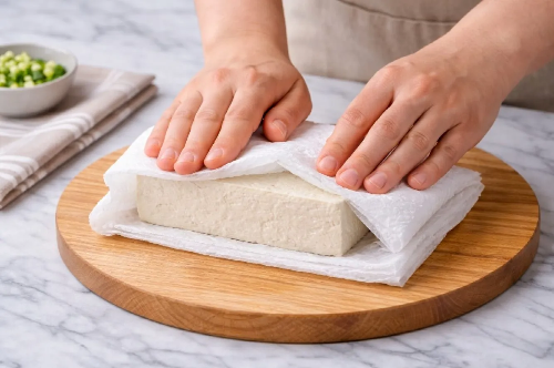 두부 물기 제거