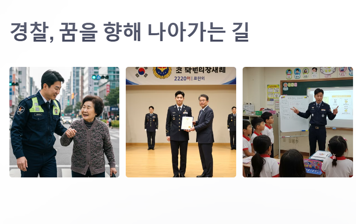 경찰공무원에 도전 하세요