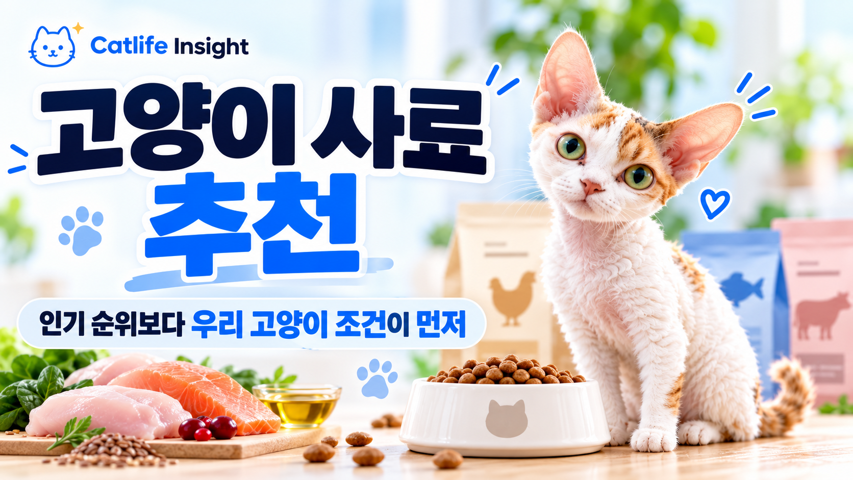 고양이 사료 추천 인기 순위보다 우리 고양이 조건이 먼저