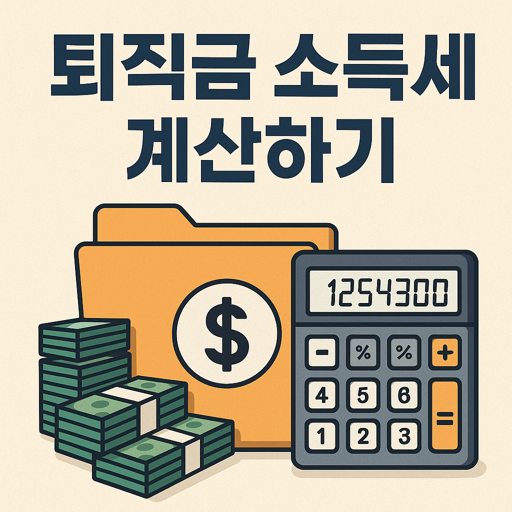 퇴직금 소득세, 얼마나 내야 할까?