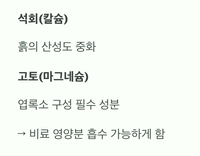 '석회고토'는 보약이 아닌 '소화제'