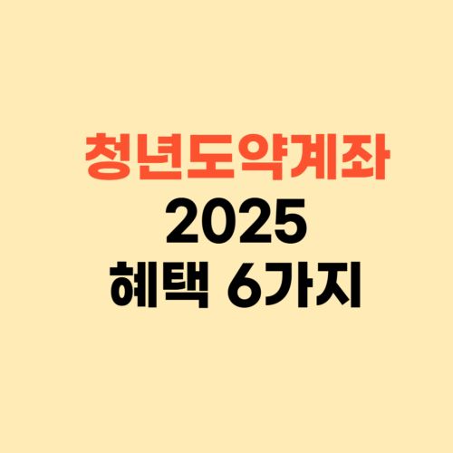 2025 청년도약계좌 ❘ 바뀐 내용 6가지 확인하세요