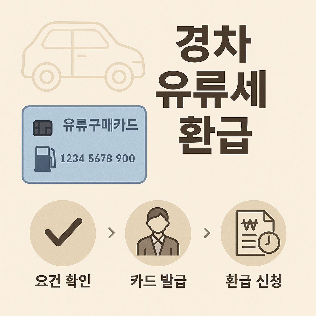 경차 유류세 환급 절차