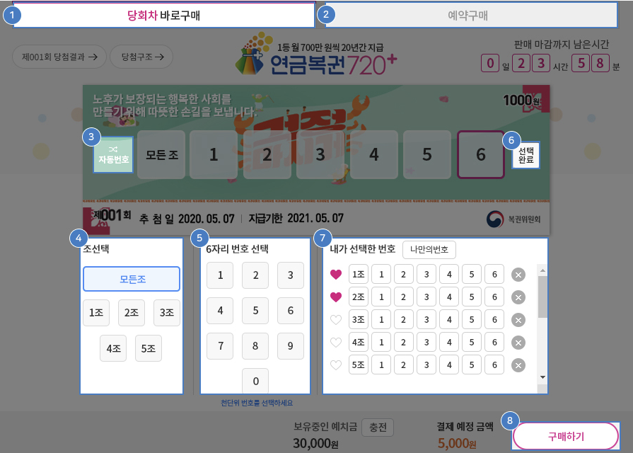 인터넷구입방법 안내