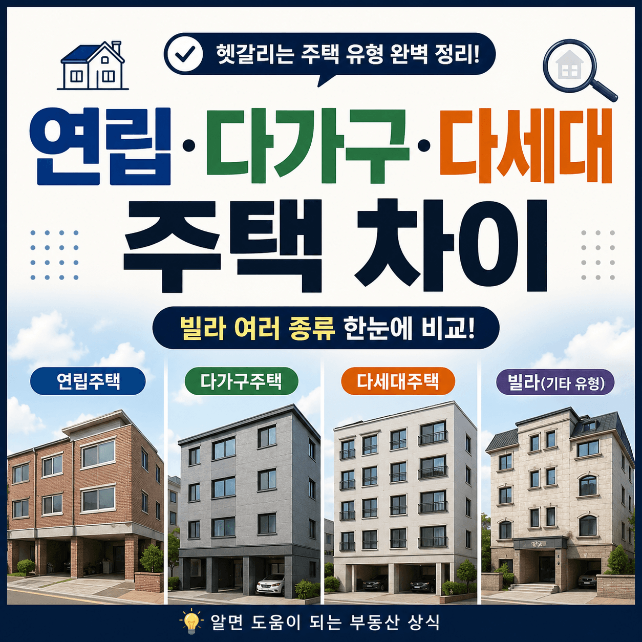 연립 다가구 다세대 주택 차이