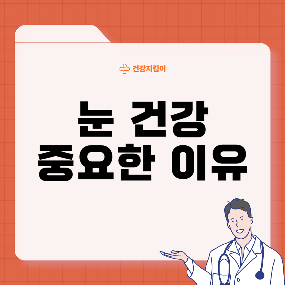 눈 건강 상태 관리방법