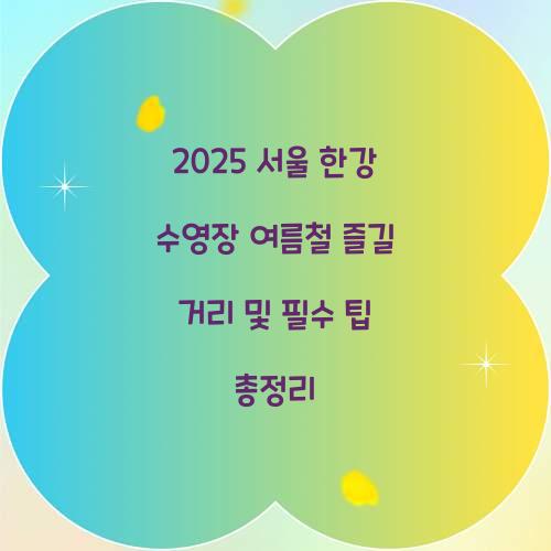 2025 서울 한강 수영장