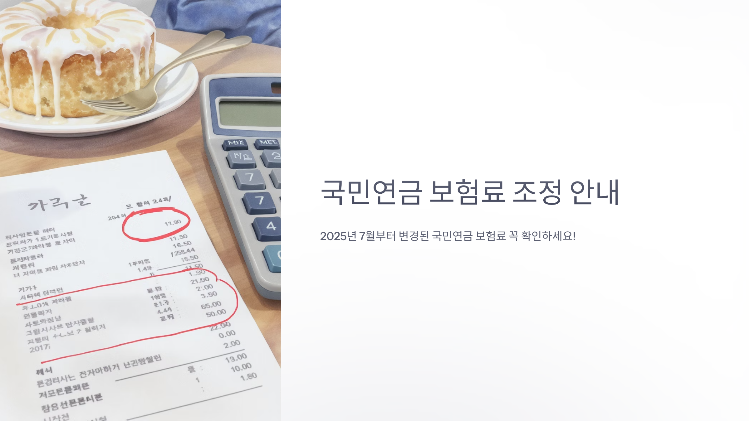 국민연금 이달 명세서 주의