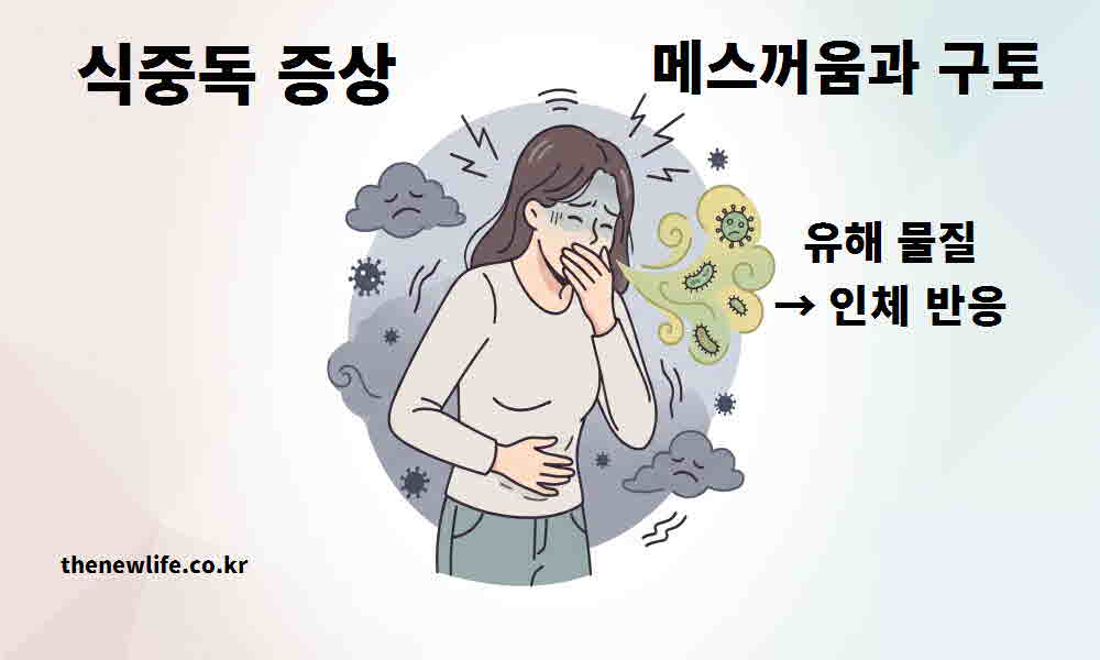 식중독 증상 메스꺼움 구토