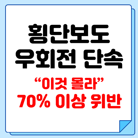 횡단보도 우회전 단속