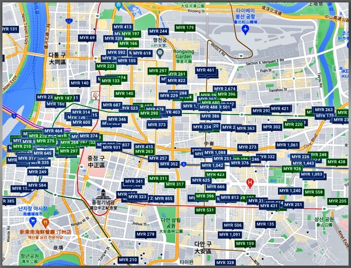 타이페이호텔가격