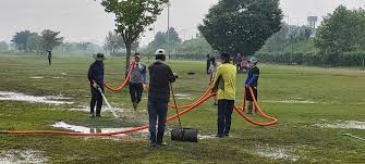 파크골프장 폭우