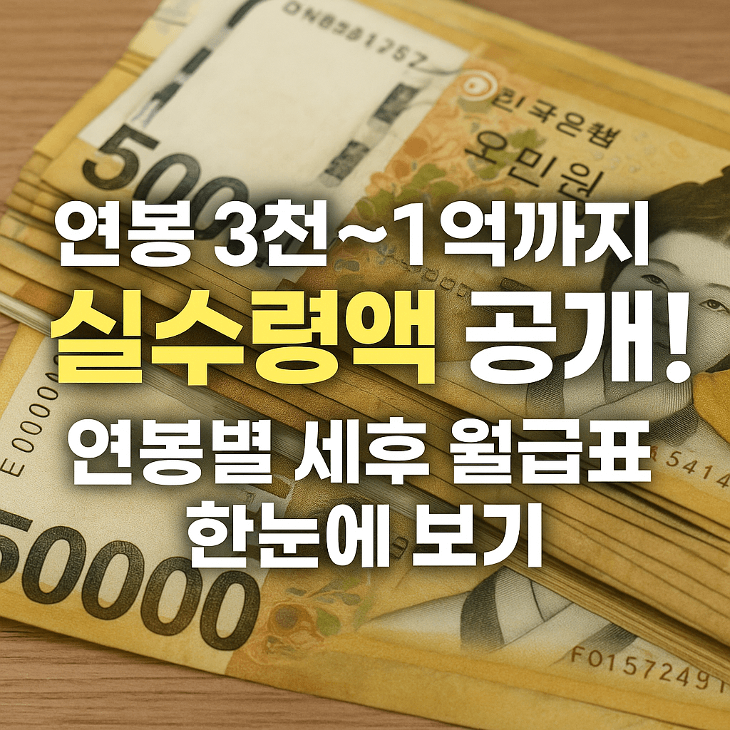 연봉 실수령액